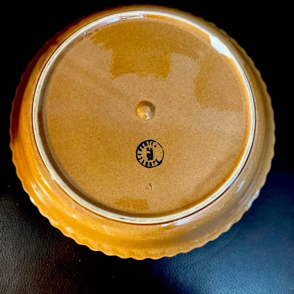 Vintage Ceramic Pumpkin Pie Server